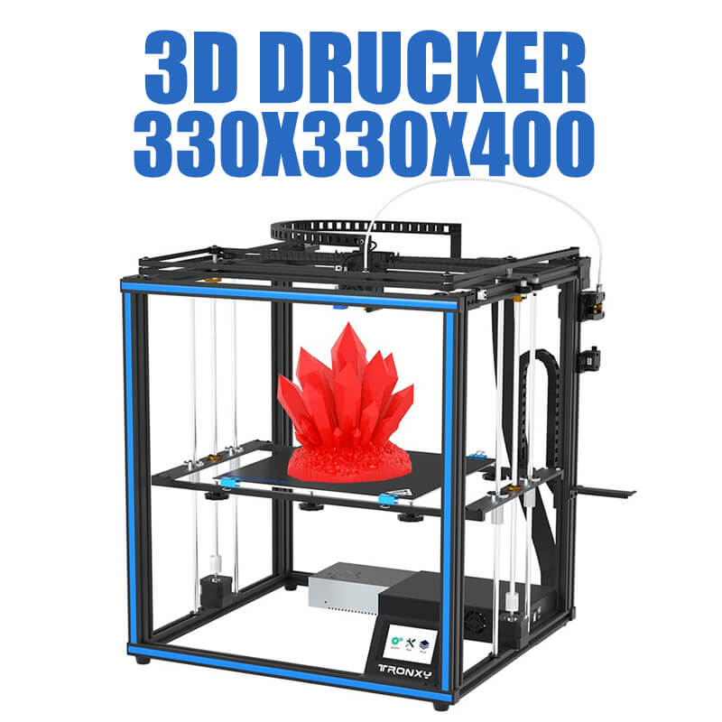 Corexy 3D Printer Kit - Tronxy X5SA impresora pencetak 3D, ukuran