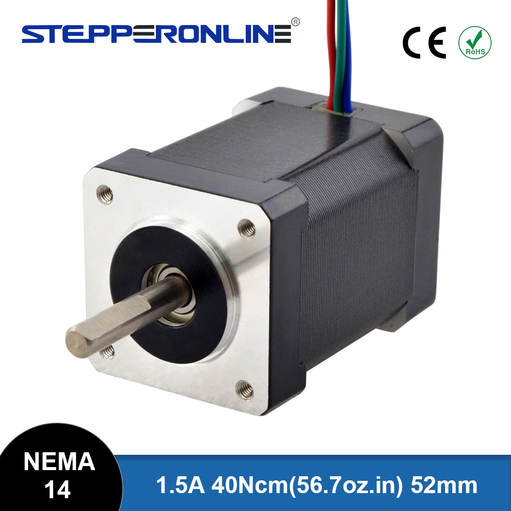 Closed Loop Stepper Motor Nema 17 - STEPPERONLINE Nema 14 Motor Stepper 35x52mm