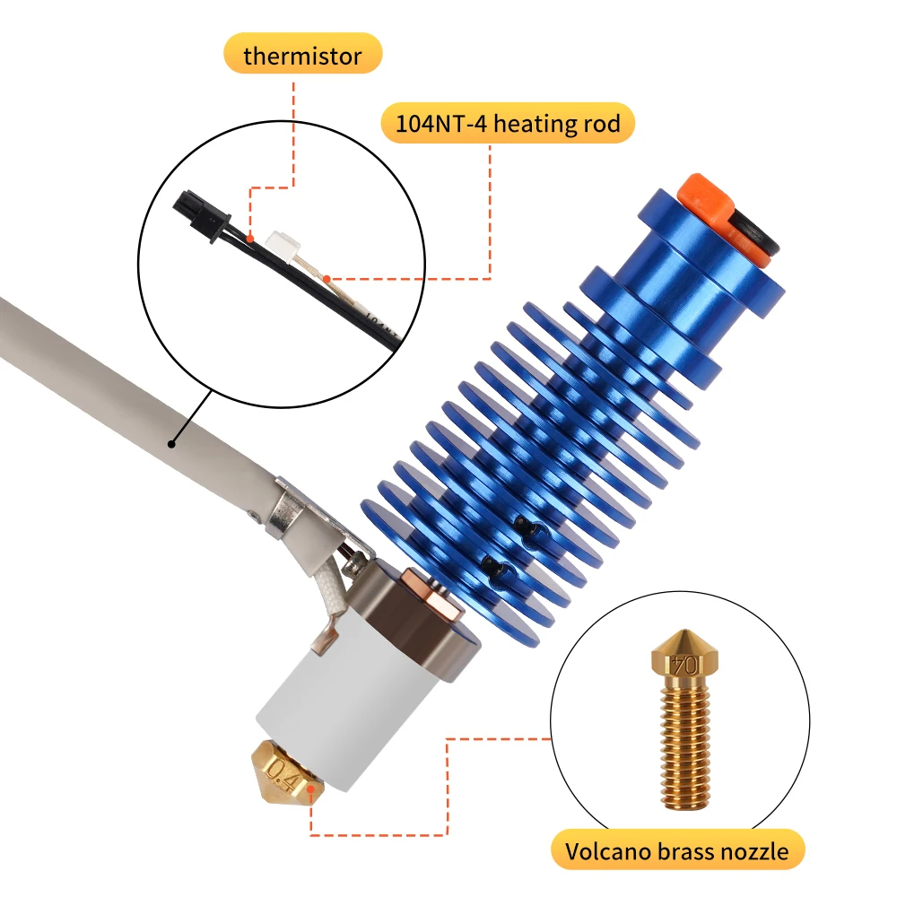 Corexy 3D Printer Kit - Kit Hotend Volcano 24V 60W E3D