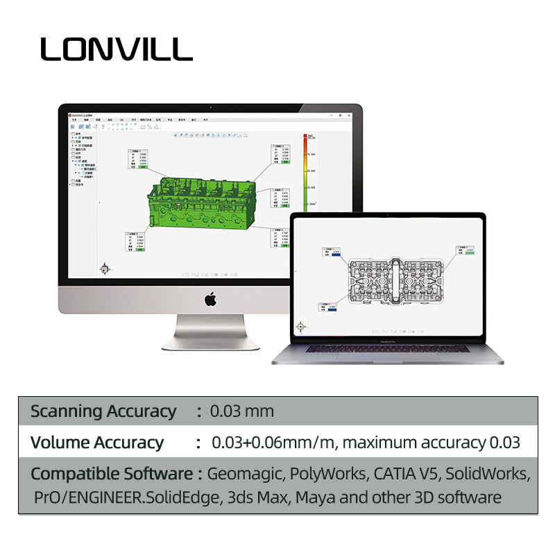 Alat Pemindai Volume 3D Laser  - Handheld 3D Scanner High Precision ulasan dan harga